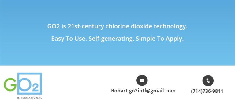 Go2 is 21st-century chlorine dioxide technology. Easy To Use. Self-generating. Simple To Apply.